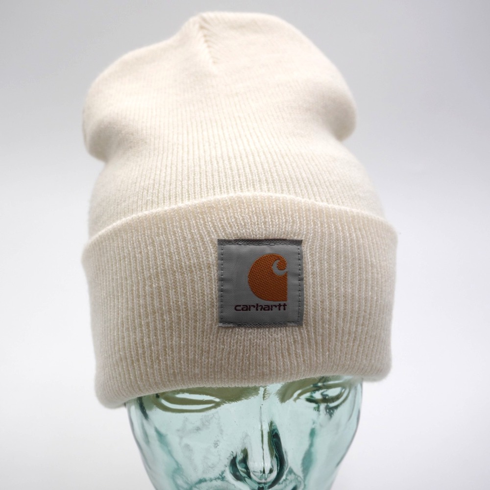 Carhartt A18 Acrylic Watch Hat Beanie Winter White One Size Knit Cuffed Cap